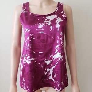 Theory Purple Silk Blend Tank Top P